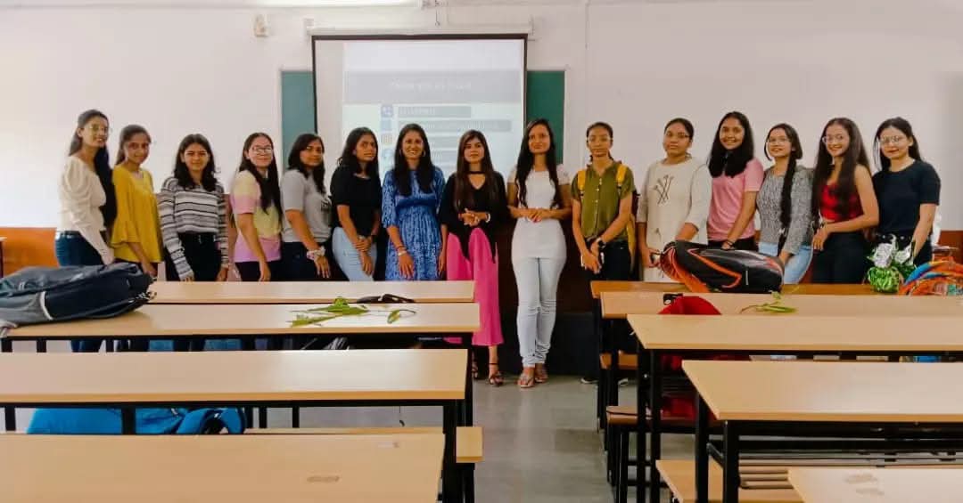 Students posing together after a career guidance workshop